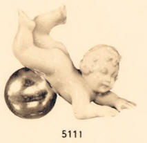5111 cherub rolling on gold ball