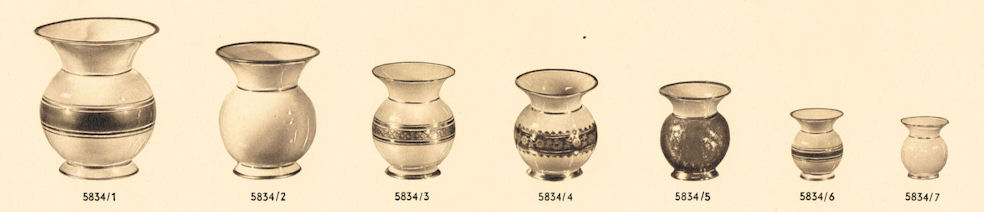 5834 Vase Sizes