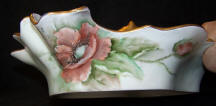  6620 hanpainted poppies dish side view