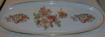 7292/2/A Oval Platter with Wild Roses