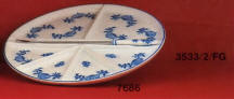 7686 Divided serving dish