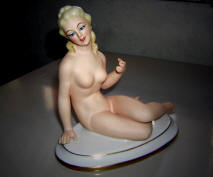Gerold Porzellan Sitting Nude on Base