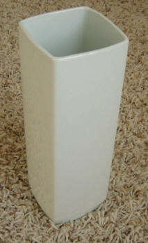 White Square Vase