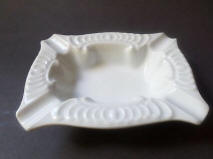 Small Rectangular white ashtray