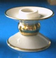 Single Candleholder with gold ball