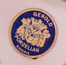 Gerold Porzellan Paper Label Mark