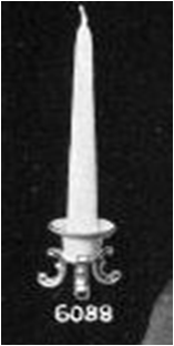 6088 Single Candleholder with feet
