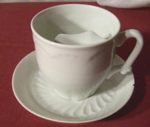 Mustache Cup and Saucer