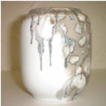Gerold Porzellan Marbleized Vase