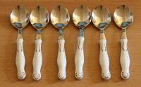 Porcelain teaspoons by Gerold Porzellan