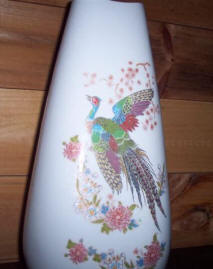 Gerold Porzellan Peacock Vase