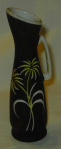 Black Art Deco Pitcher/Vase