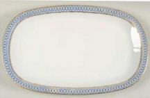 Blue Pageant Oval Platter