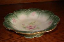 DecorativeGreen  Bowl with pink rose
