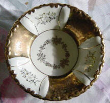 Gold ^ White Decorative Plate