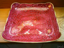 Square Pearlescent Red Dish