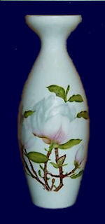Bud vase with Handpainted Tulips