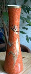 Orange Stem Vase