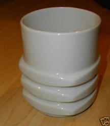 Plain White Modern Cup 