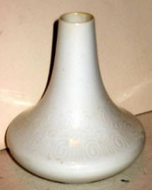 White Pyramid Vase