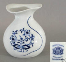 Blue Onion Vase