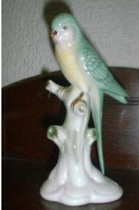 Gerold Porzellan Green Parakeet